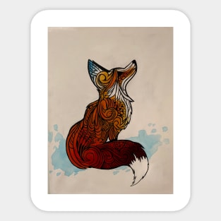 Zendala Fox Sticker